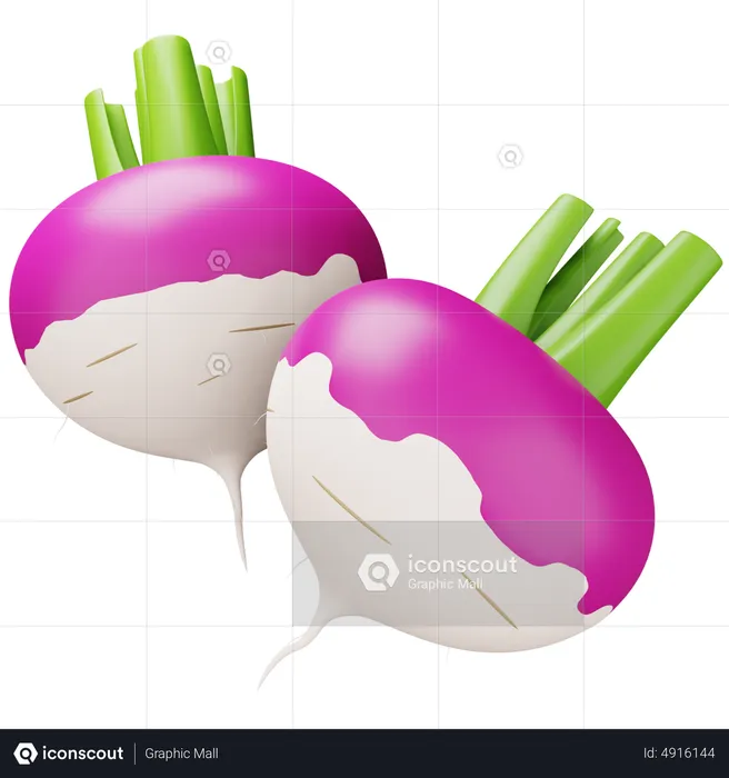 Turnip  3D Icon