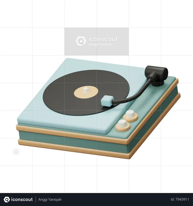 Turntable Player  3D Icon