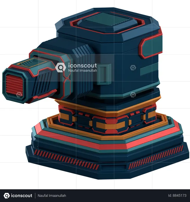 Turret Defence  3D Icon