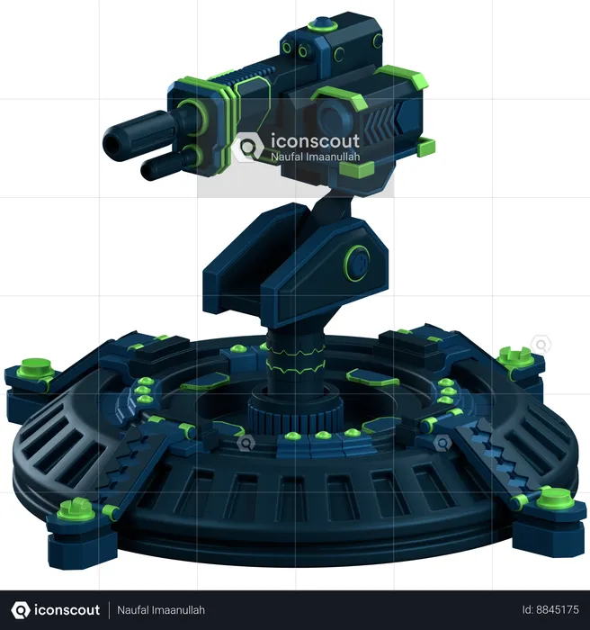 Turret Defence  3D Icon