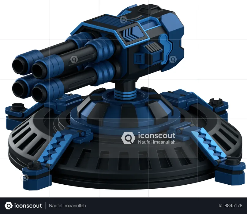 Turret Defence  3D Icon