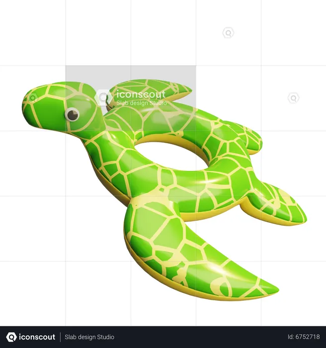 Turtle Lifebuoy  3D Icon