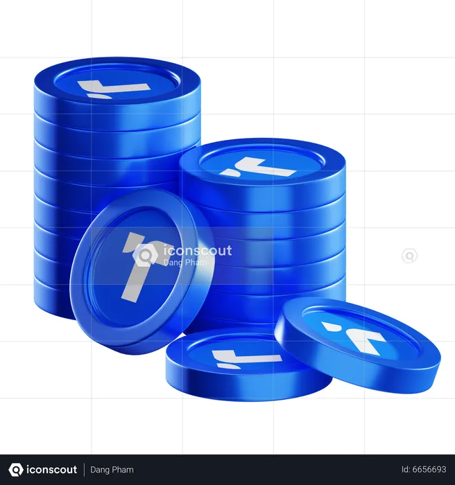 Tusd Coin Stacks  3D Icon