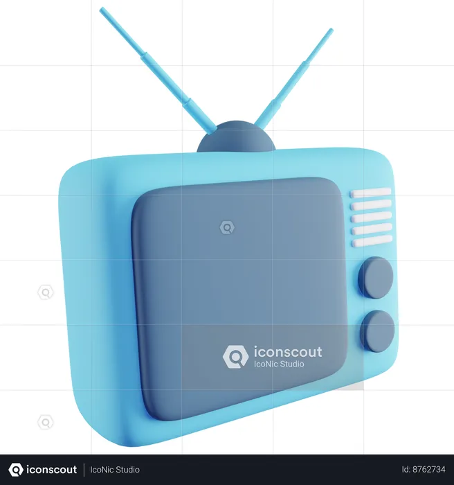 Tv  3D Icon