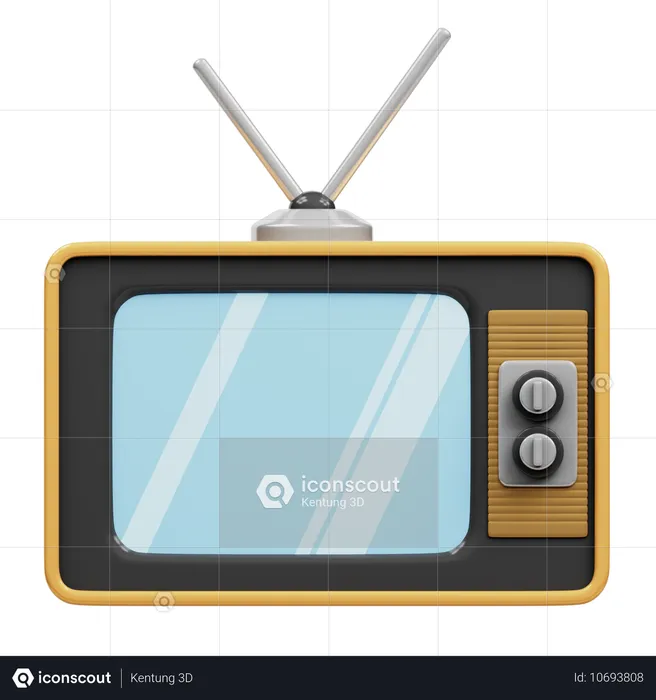 テレビ  3D Icon