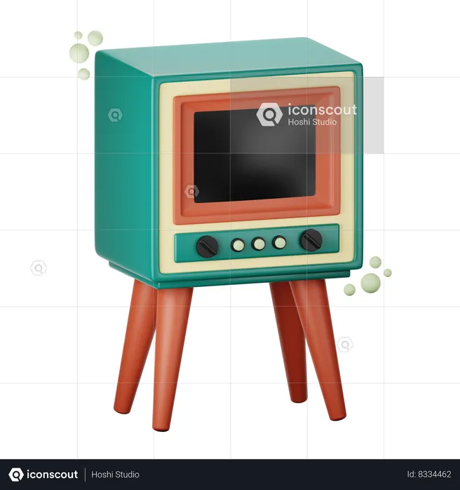 Tv 1950s  3D Icon