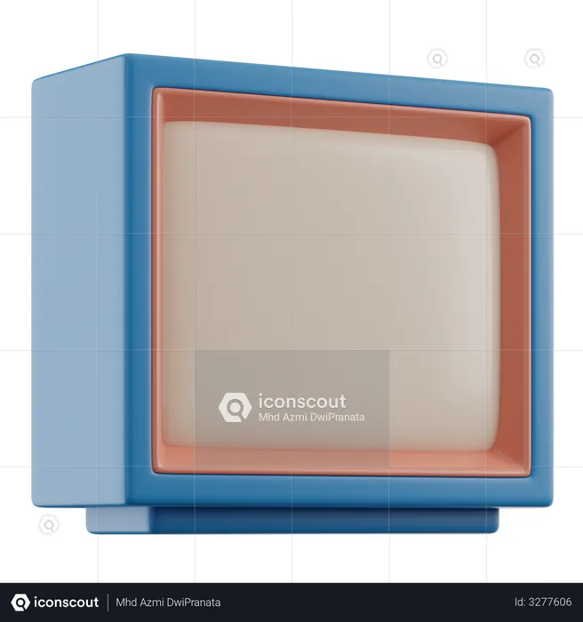 Tv  3D Icon
