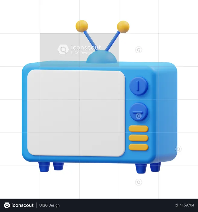 TV  3D Illustration