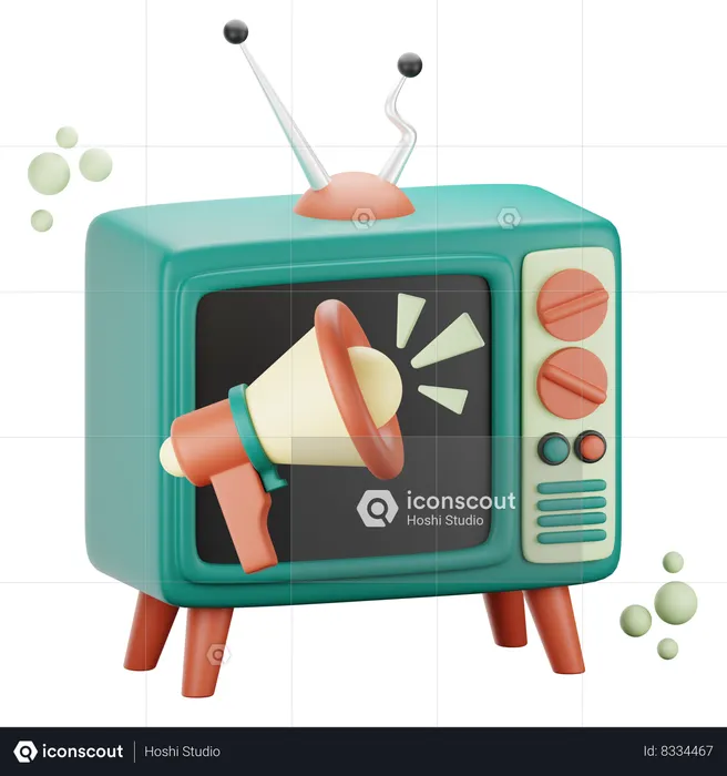 TV Ads  3D Icon