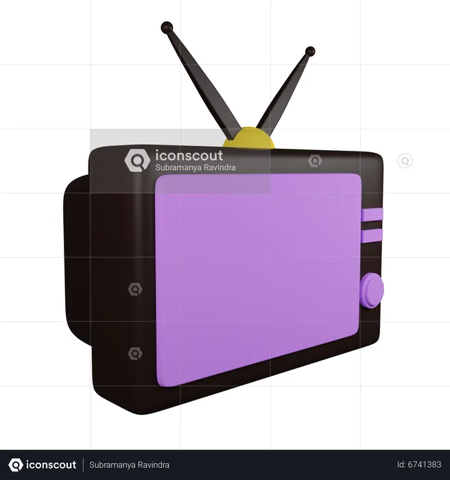 TV antenna  3D Icon