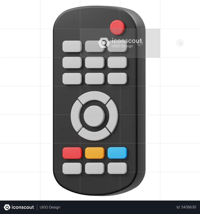 Tv Remote  3D Icon