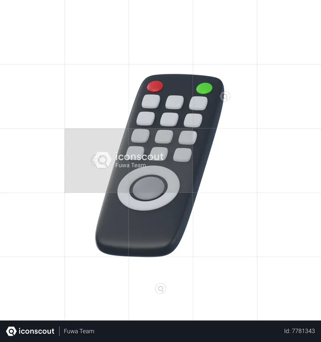 TV Remote  3D Icon