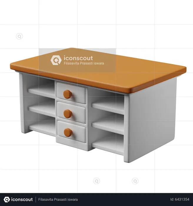 Tv Stand  3D Icon