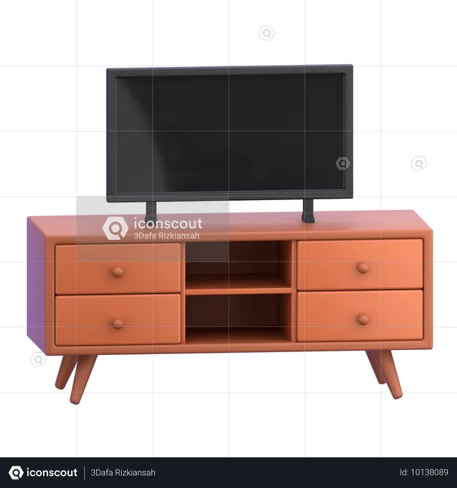 Tv Table  3D Icon