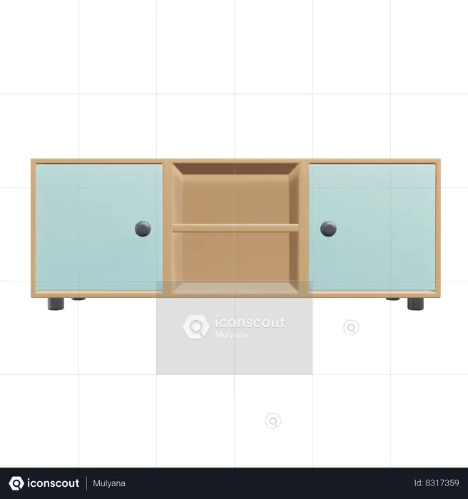 Tv Table  3D Icon