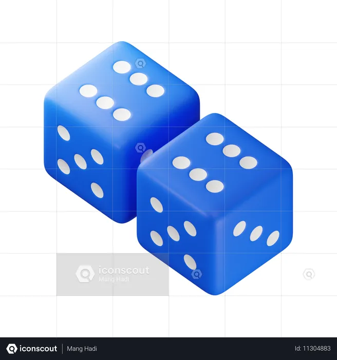 Twelve Dice  3D Icon