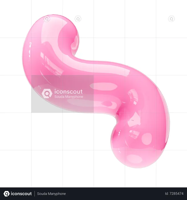 Twirl Shape  3D Icon