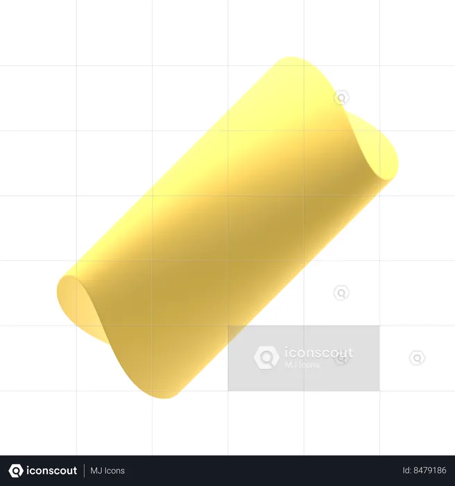 Twisted Cylinder  3D Icon