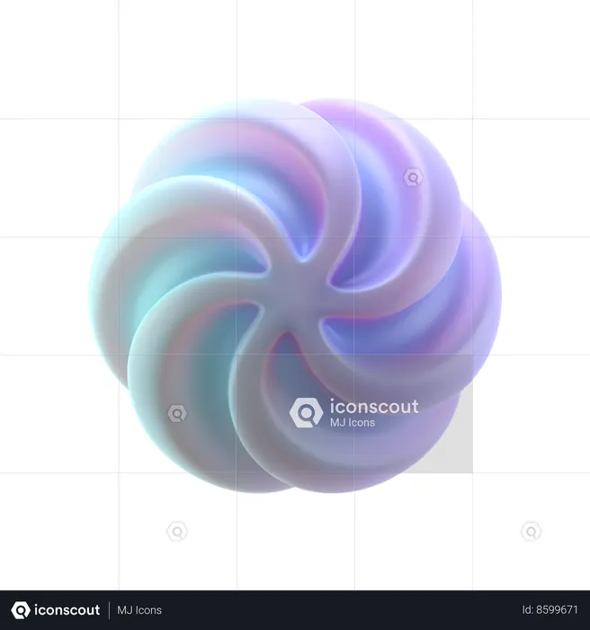 Twisted Sphere  3D Icon