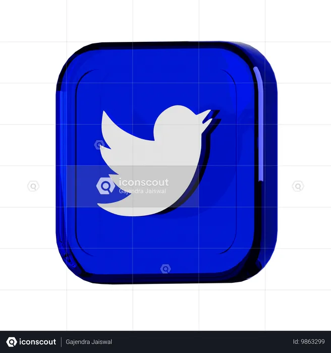 ツイッター  3D Icon