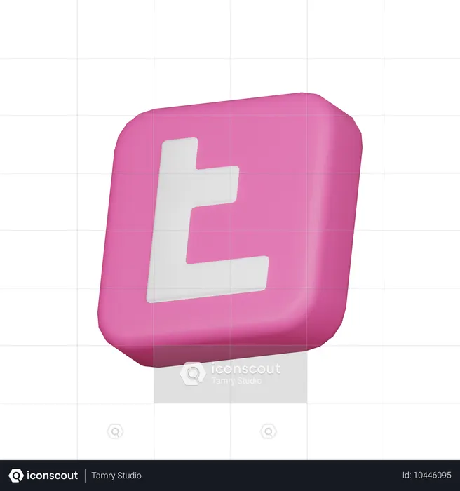 Twitter  3D Icon