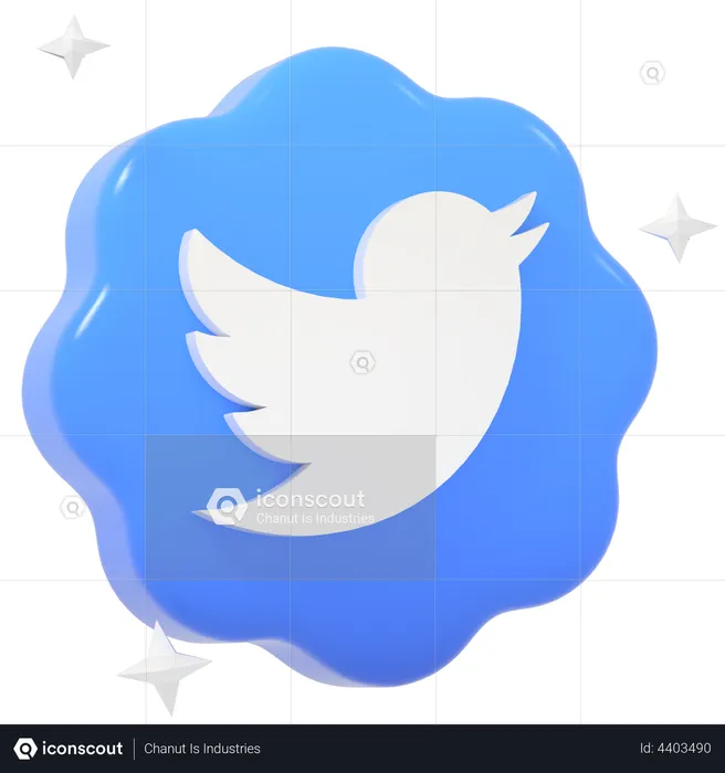 Twitter  3D Illustration