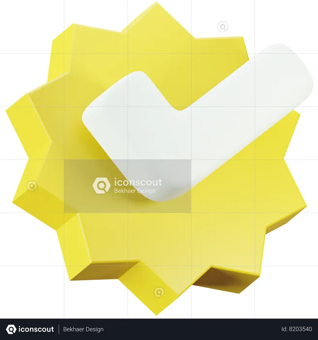 Twitter Verification Badge  3D Icon