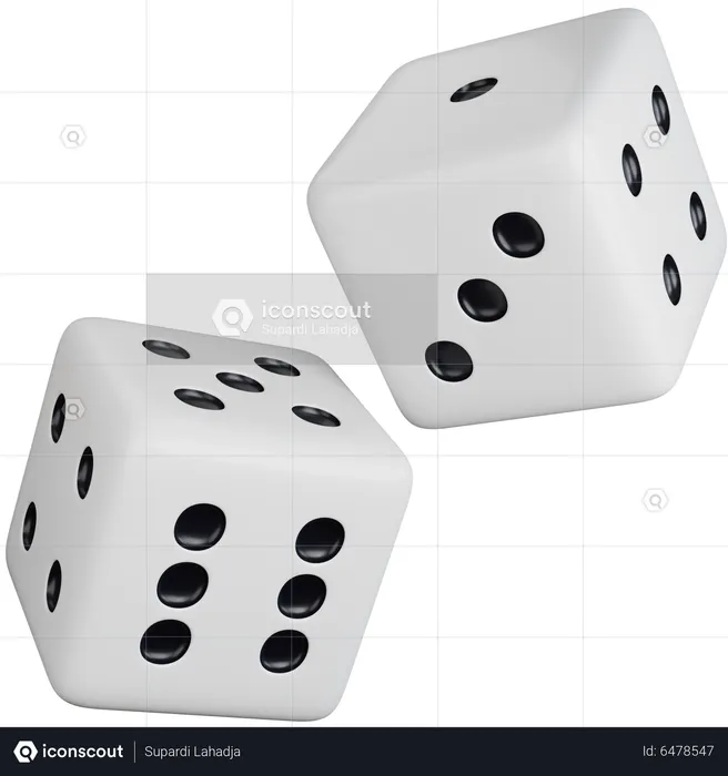 Two Dices  3D Icon
