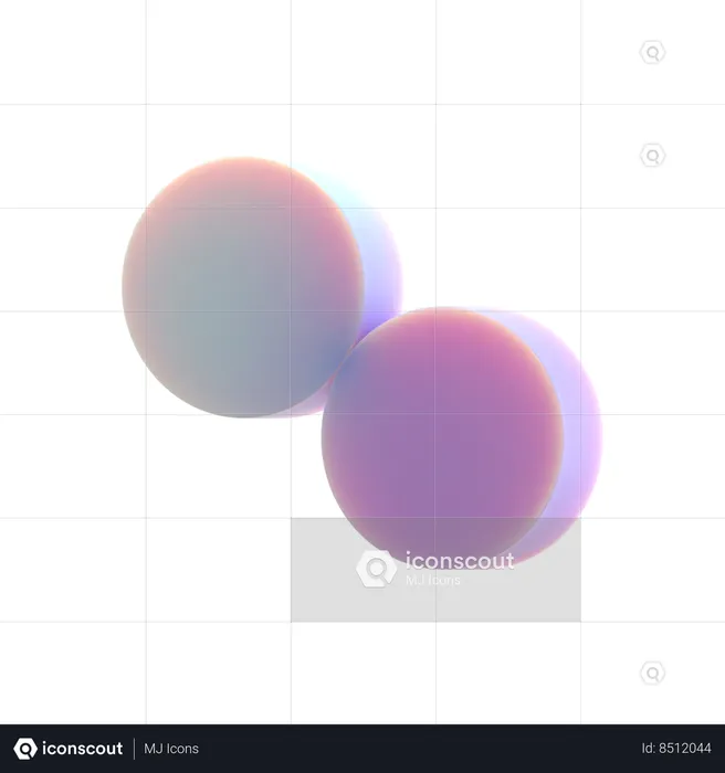 Two Dots  3D Icon