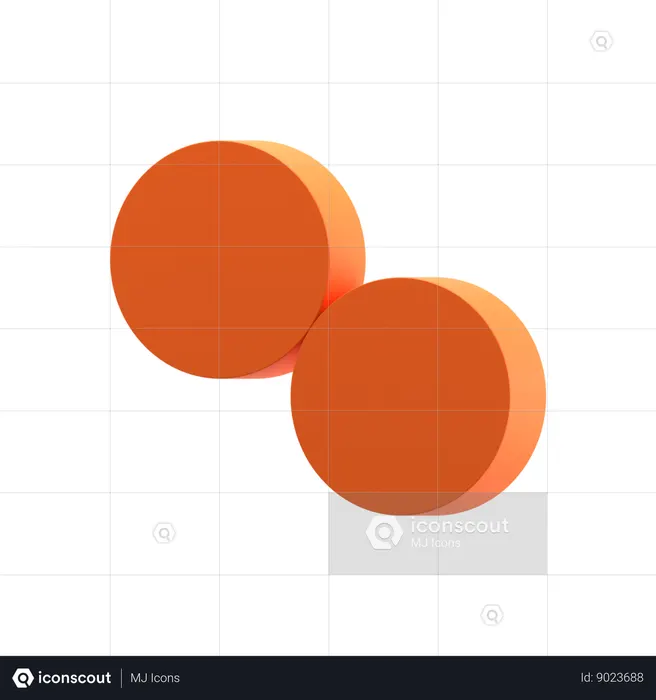 Two Dots  3D Icon