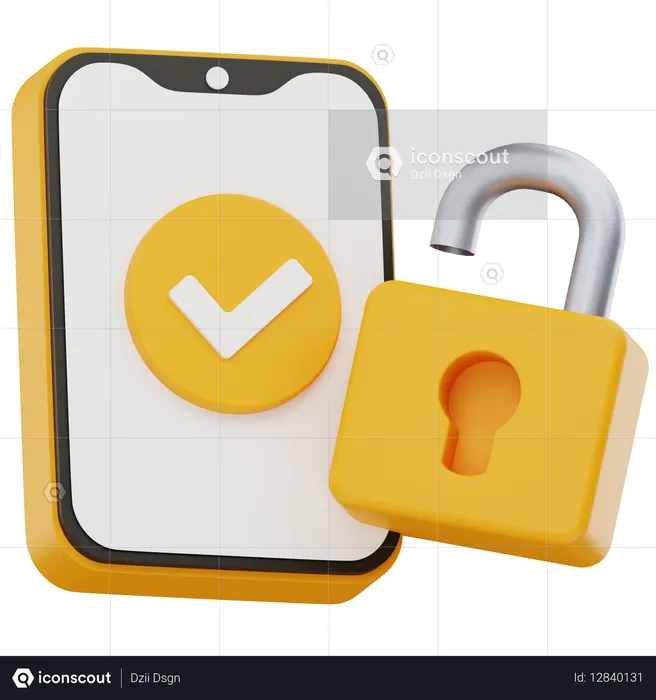 Two factor authentication  3D Icon