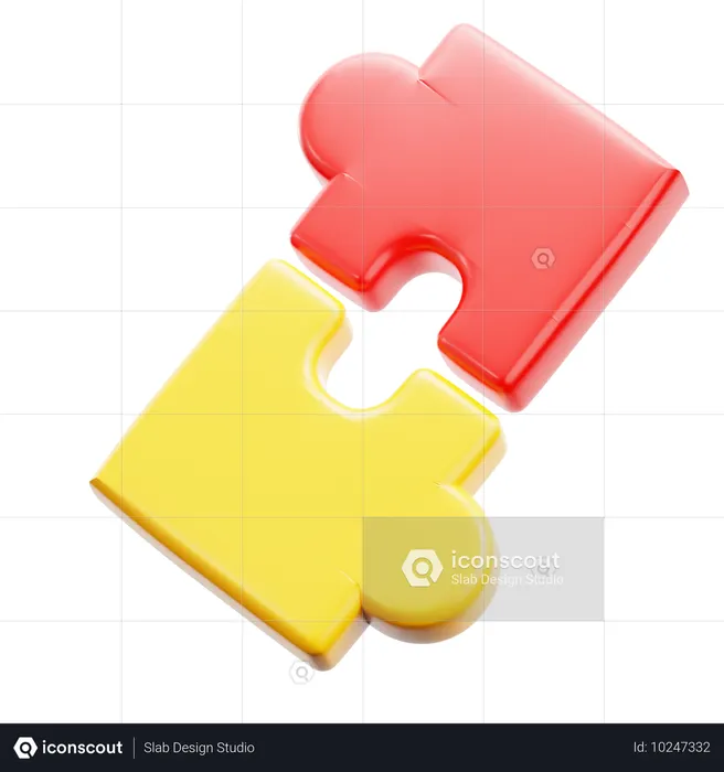 Two Puzzle  3D Icon