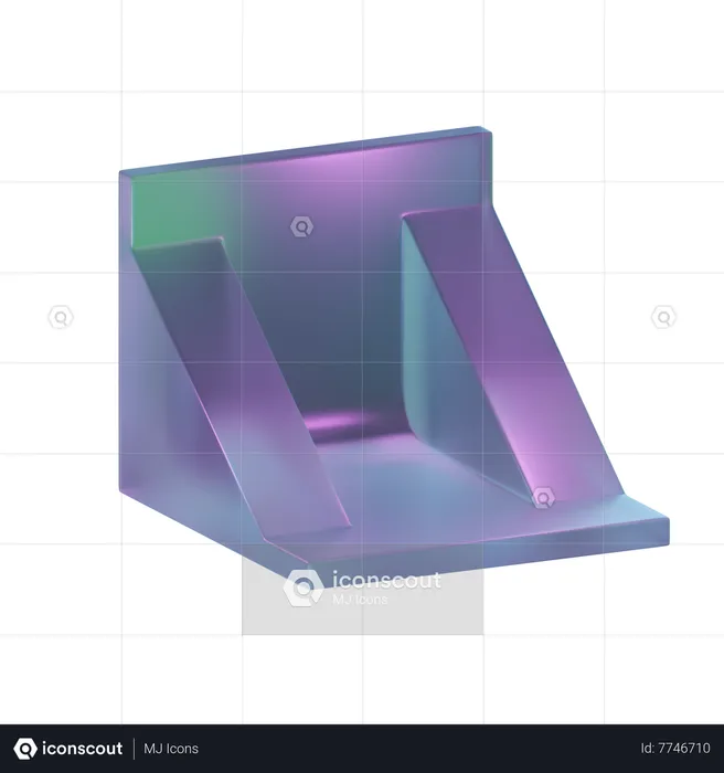 Two Side Slide Shape  3D Icon