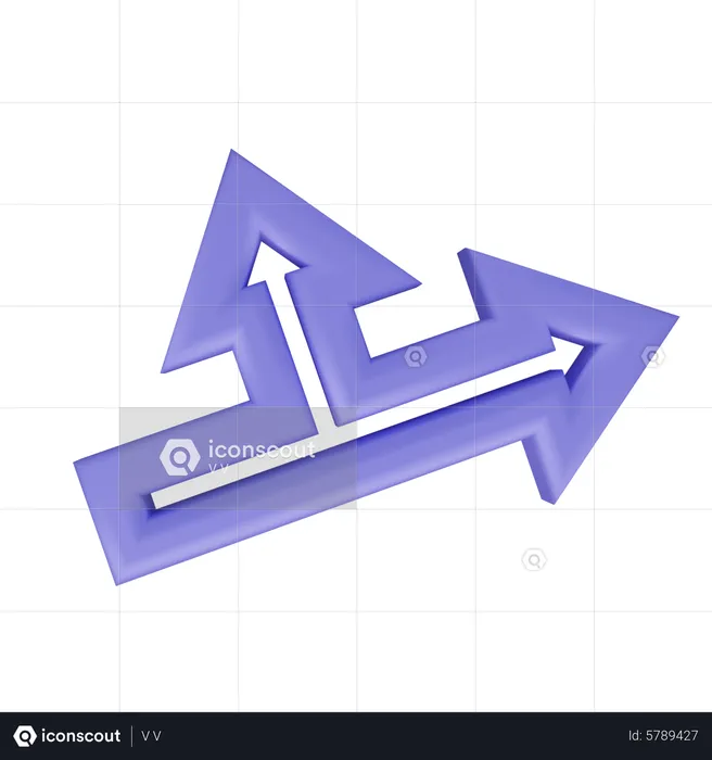 Two Way Arrow  3D Icon