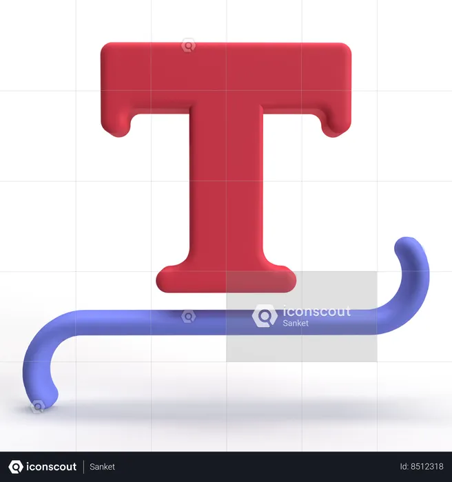 Type Tool  3D Icon