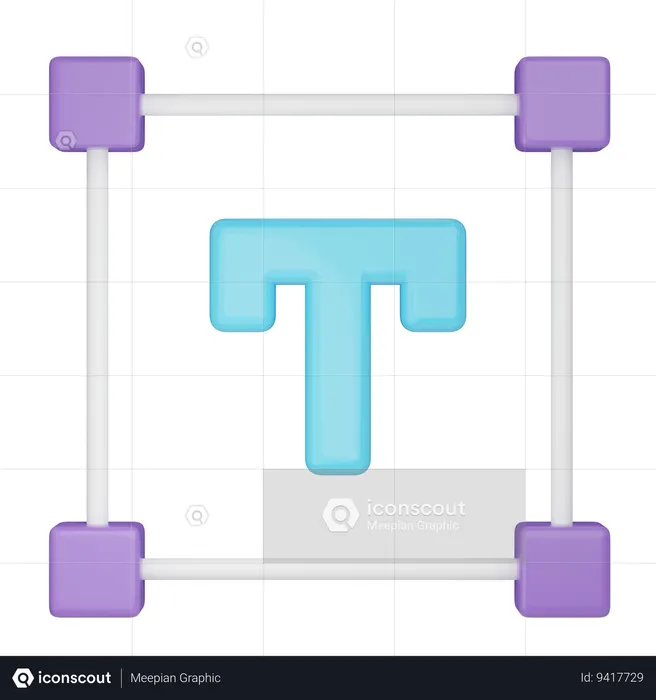 Type Tools  3D Icon