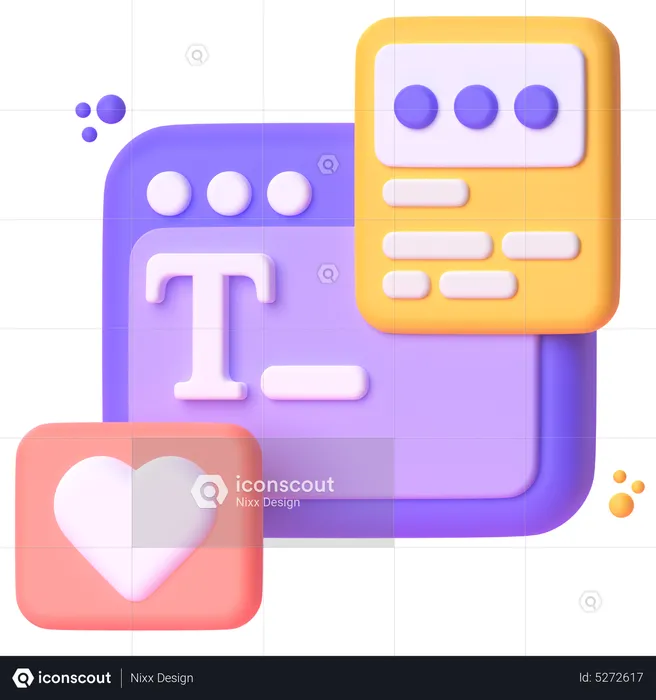 Typing  3D Icon