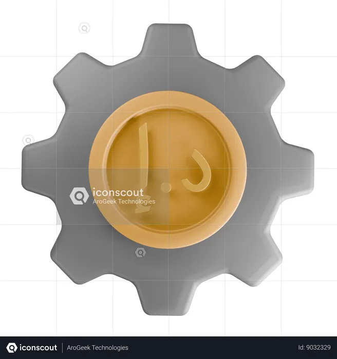 Dirham des Émirats arabes unis  3D Icon