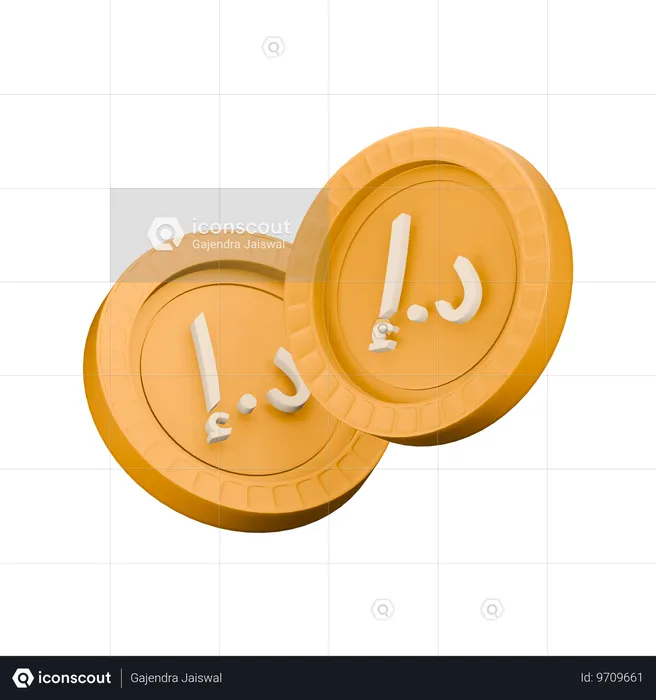 UAE dirham  3D Icon