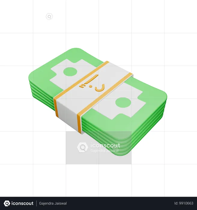 UAE dirham  3D Icon