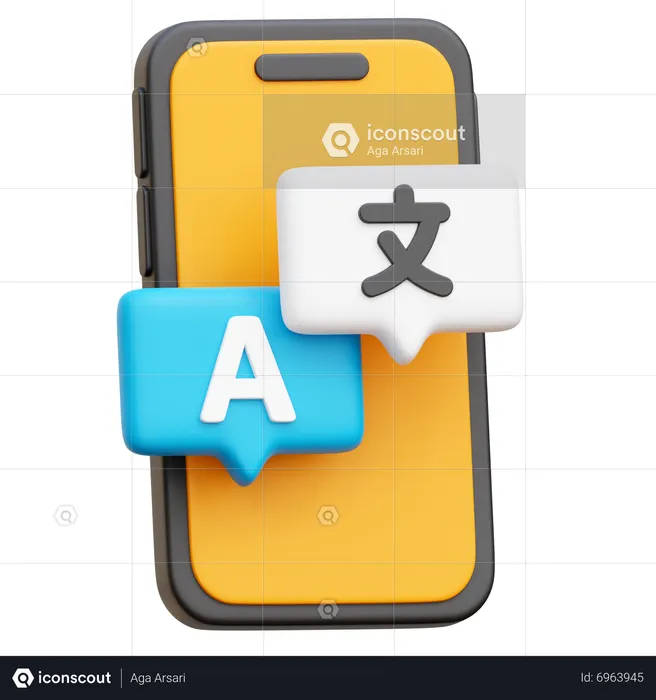 App übersetzen  3D Icon