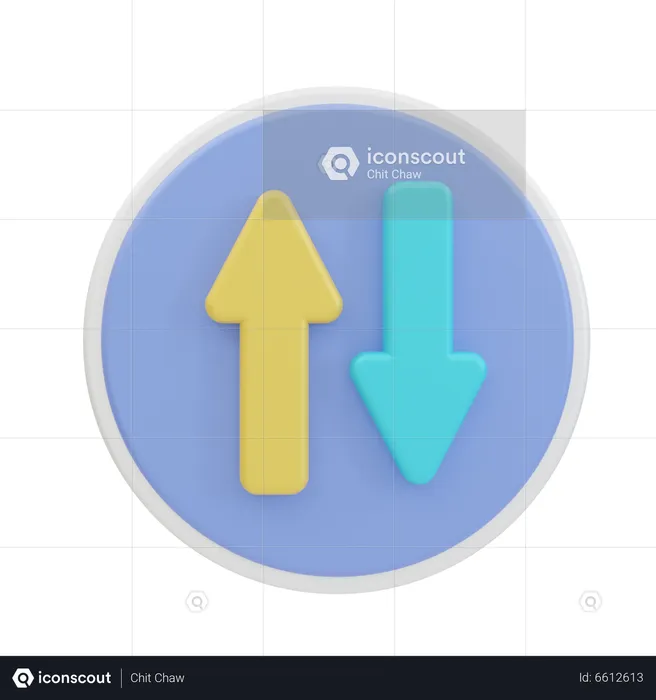 Übertragungsrate  3D Icon