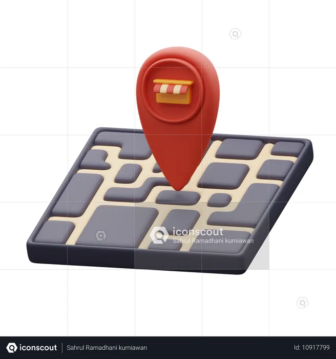 Lugar de compras  3D Icon