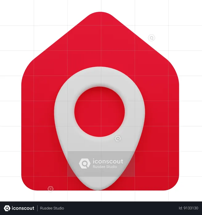 Localización de la casa  3D Icon