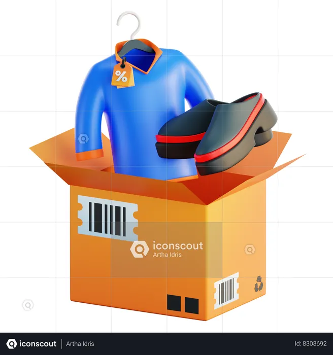 Uboxing  3D Icon