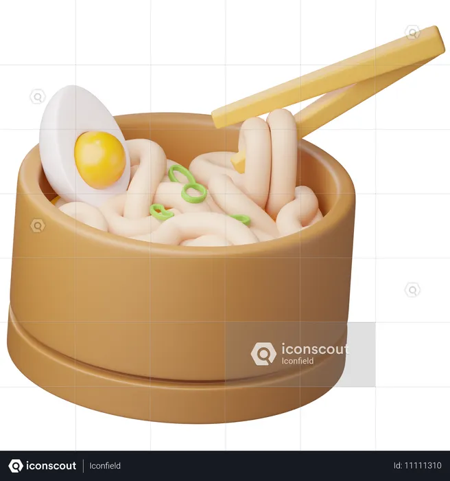 Udon Noodles  3D Icon