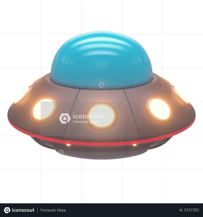 Ufo  3D Illustration