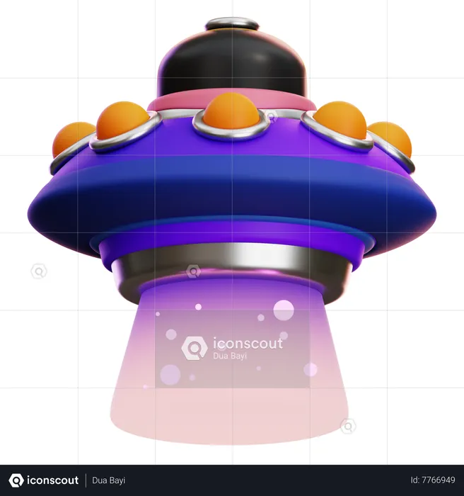 UFO ABDUCTION 3D Icon - Free Download Science &amp; Technology 