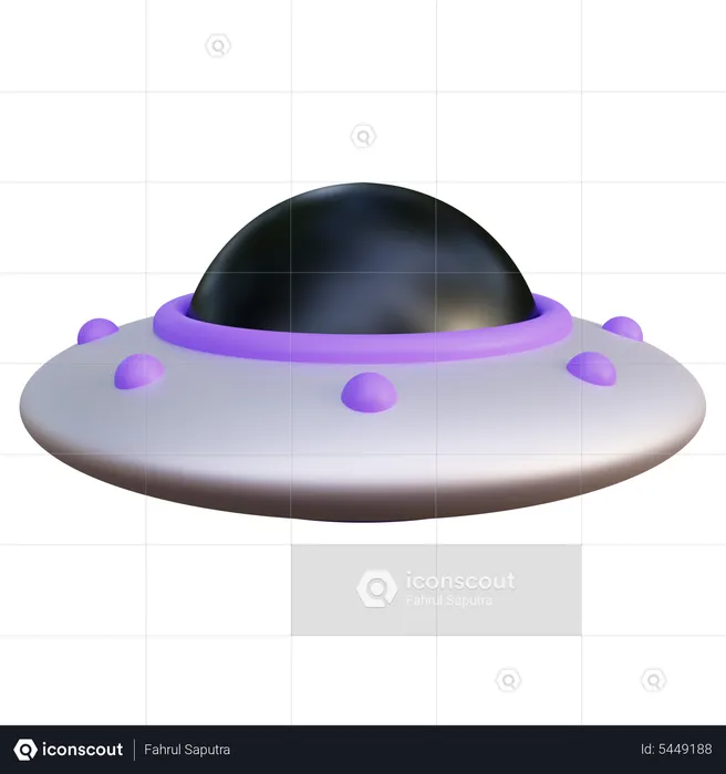 Ufo Alien  3D Icon