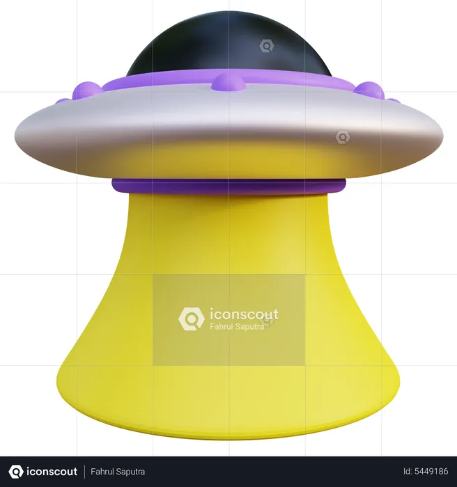Ufo Light Beam  3D Icon